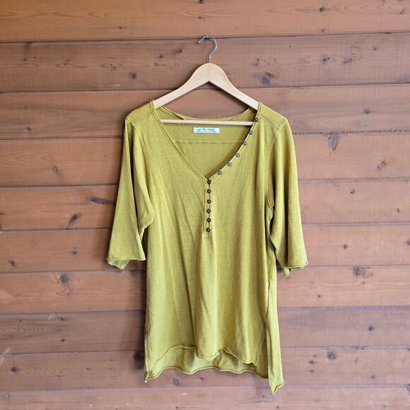 We The Free Morgan Henley Alchemy Loose Fit Half Sleeve Tunic Top Blouse Shirt - Picture 2 of 7